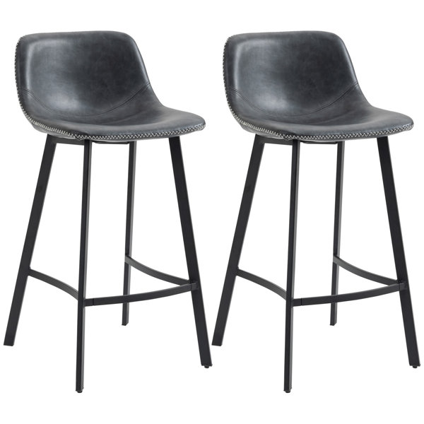 Latitude Run® 27.25" Counter Height Bar Stools, Industrial